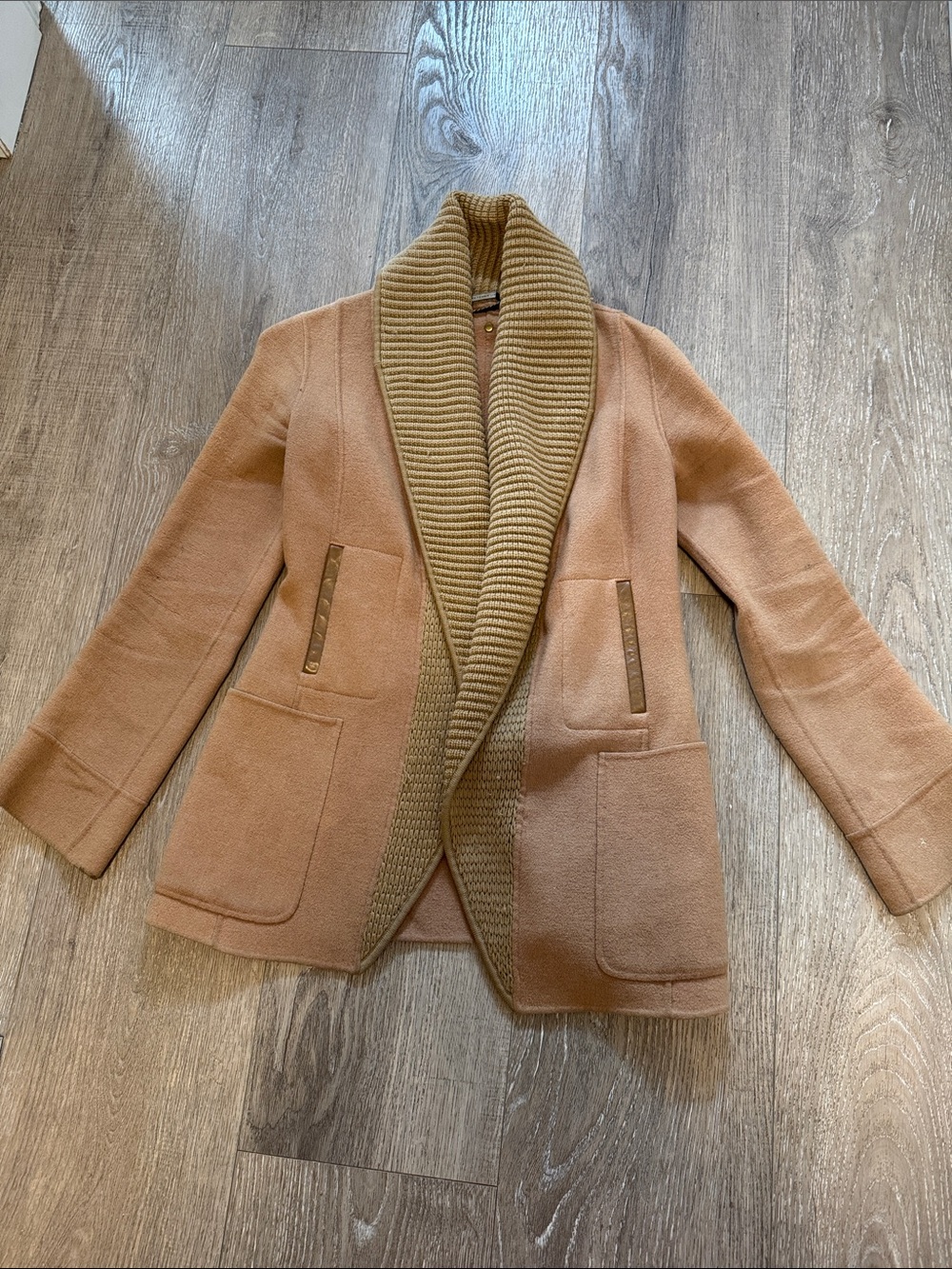 MACKAGE Bessie Women’s Camel Shawl-Collar Coatigan - Casual Layering Jacket